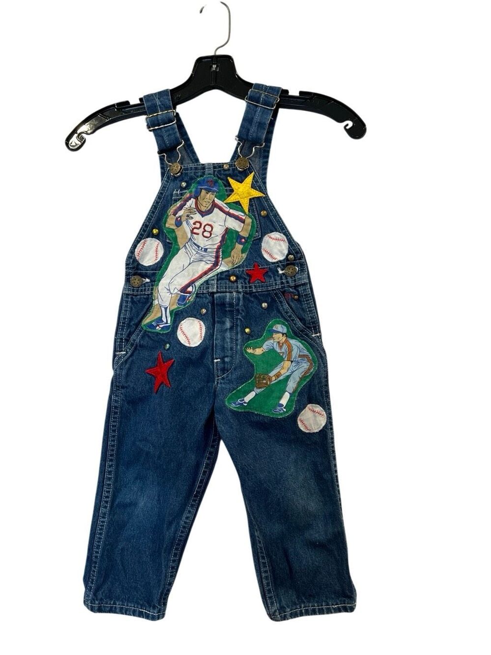 Vintage Oshkosh B’gosh Baseball overalls Marsha Sz.2 T